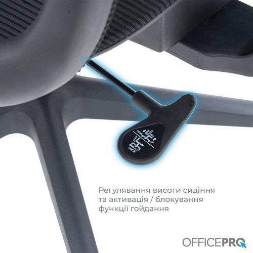 Купити Крісло офісне OfficePro Wave OC670 (OC670-B-B-B) Black - ціна в Києві, Львові, Вінниці, Хмельницькому, Франківську, Україні | інтернет-магазин TELEMART.UA фото
