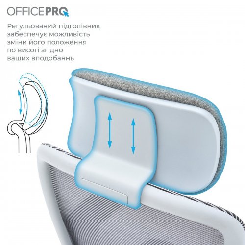 Купить Офисное кресло OfficePro Wave OC670 (OC670-G-G-G) Gray - цена в Харькове, Киеве, Днепре, Одессе
в интернет-магазине Telemart фото