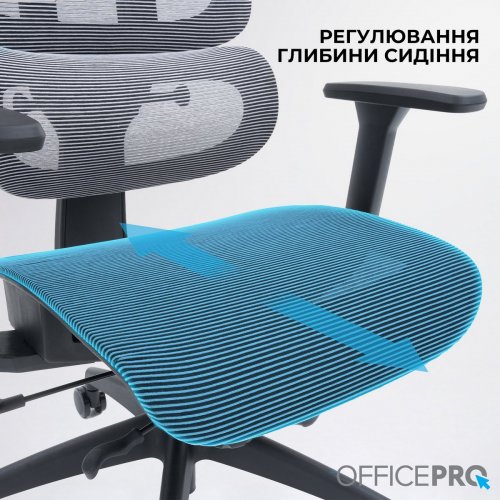 Купити Крісло офісне OfficePro Skyline OC680 (OC680-B-G-G) Black/Gray - ціна в Києві, Львові, Вінниці, Хмельницькому, Франківську, Україні | інтернет-магазин TELEMART.UA фото