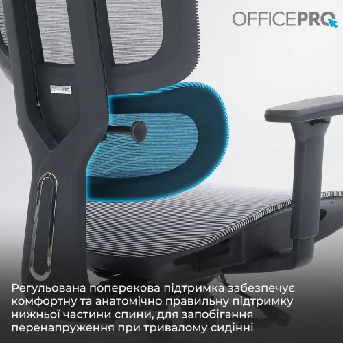 Купити Крісло офісне OfficePro Skyline OC680 (OC680-B-G-G) Black/Gray - ціна в Києві, Львові, Вінниці, Хмельницькому, Франківську, Україні | інтернет-магазин TELEMART.UA фото