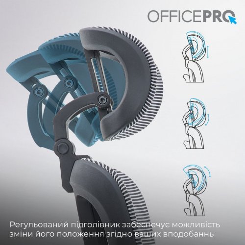 Купити Крісло офісне OfficePro Skyline OC680 (OC680-B-G-G) Black/Gray - ціна в Києві, Львові, Вінниці, Хмельницькому, Франківську, Україні | інтернет-магазин TELEMART.UA фото