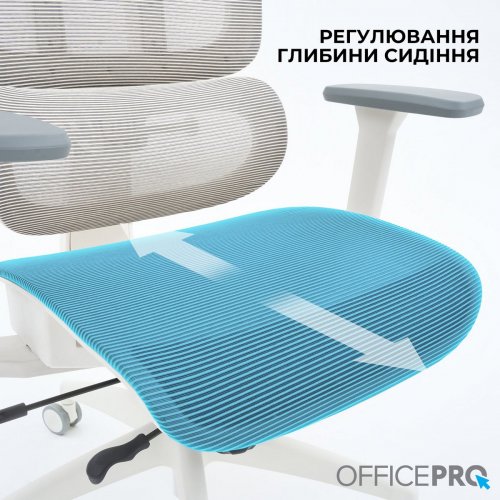 Купить Офисное кресло OfficePro Skyline OC680 (OC680-W-LG-LG) White/Light Gray - цена в Харькове, Киеве, Днепре, Одессе
в интернет-магазине Telemart фото