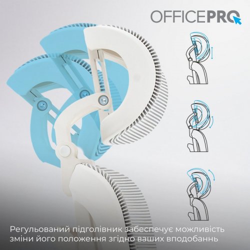 Купить Офисное кресло OfficePro Skyline OC680 (OC680-W-LG-LG) White/Light Gray - цена в Харькове, Киеве, Днепре, Одессе
в интернет-магазине Telemart фото