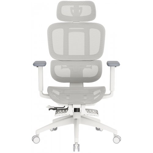 Крісло офісне OfficePro Skyline Footrest OC750 (OC750-W-LG-LG) White/Light Gray купити в Україні: Київ, Львів, Хмельницький, Тернопіль, Івано-Франківськ | Низька ціна, відгуки, характеристики від TELEMART фото
