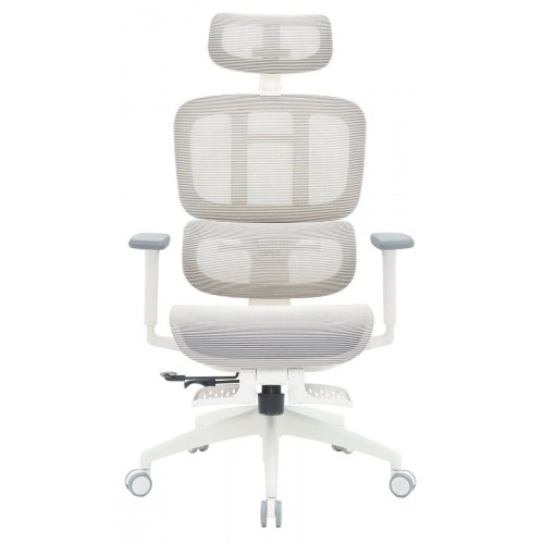 Купити Крісло офісне OfficePro Skyline Footrest OC750 (OC750-W-LG-LG) White/Light Gray - ціна в Києві, Львові, Вінниці, Хмельницькому, Франківську, Україні | інтернет-магазин TELEMART.UA фото