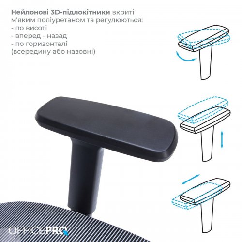 Купить Офисное кресло OfficePro Balance OC620 (OC620-B-DG-DG) Black/Dark Gray - цена в Харькове, Киеве, Днепре, Одессе
в интернет-магазине Telemart фото