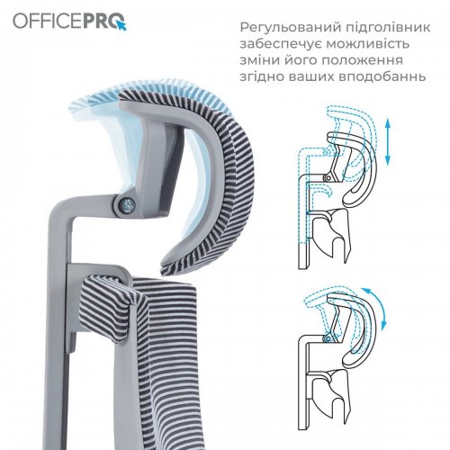 Купить Офисное кресло OfficePro Balance OC620 (OC620-G-DG-DG) Gray/Dark Gray - цена в Харькове, Киеве, Днепре, Одессе
в интернет-магазине Telemart фото