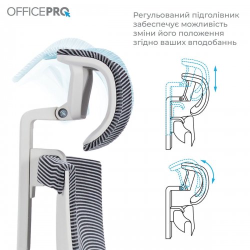 Купити Крісло офісне OfficePro Balance OC620 (OC620-W-DG-DG) White/Dark Gray - ціна в Києві, Львові, Вінниці, Хмельницькому, Франківську, Україні | інтернет-магазин TELEMART.UA фото
