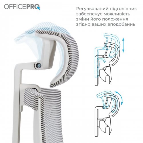 Купить Офисное кресло OfficePro Balance OC620 (OC620-W-LG-LG) White/Light Gray - цена в Харькове, Киеве, Днепре, Одессе
в интернет-магазине Telemart фото
