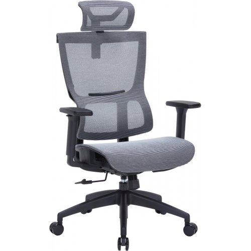 Купити Крісло офісне OfficePro Elegant OC660 (OC660-B-DG-DG) Black/Dark Gray - ціна в Києві, Львові, Вінниці, Хмельницькому, Франківську, Україні | інтернет-магазин TELEMART.UA фото