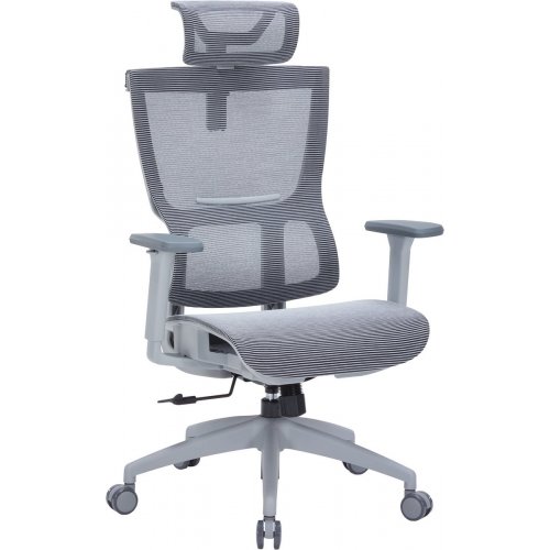Купити Крісло офісне OfficePro Elegant OC660 (OC660-G-DG-DG) Gray/Dark Gray - ціна в Києві, Львові, Вінниці, Хмельницькому, Франківську, Україні | інтернет-магазин TELEMART.UA фото