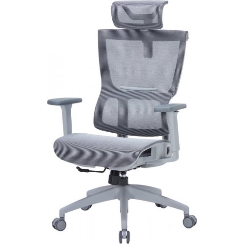 Купити Крісло офісне OfficePro Elegant OC660 (OC660-G-DG-DG) Gray/Dark Gray - ціна в Києві, Львові, Вінниці, Хмельницькому, Франківську, Україні | інтернет-магазин TELEMART.UA фото