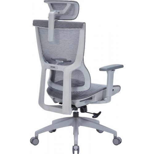 Купити Крісло офісне OfficePro Elegant OC660 (OC660-G-DG-DG) Gray/Dark Gray - ціна в Києві, Львові, Вінниці, Хмельницькому, Франківську, Україні | інтернет-магазин TELEMART.UA фото