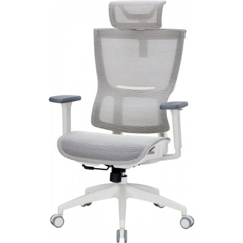 Купити Крісло офісне OfficePro Elegant OC660 (OC660-W-LG-LG) White/Light Gray - ціна в Києві, Львові, Вінниці, Хмельницькому, Франківську, Україні | інтернет-магазин TELEMART.UA фото