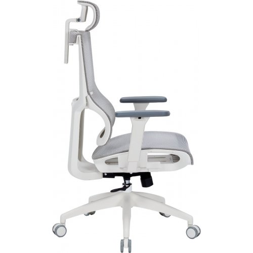 Купити Крісло офісне OfficePro Elegant OC660 (OC660-W-LG-LG) White/Light Gray - ціна в Києві, Львові, Вінниці, Хмельницькому, Франківську, Україні | інтернет-магазин TELEMART.UA фото