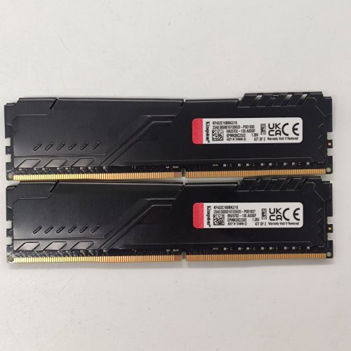 Купить Озу Kingston DDR4 16GB (2x8GB) 3200Mhz FURY Beast Black (KF432C16BBK2/16) (Восстановлено продавцом, 786616) с проверкой совместимости: обзор, характеристики, цена в Киеве, Днепре, Одессе, Харькове, Украине | интернет-магазин TELEMART.UA фото