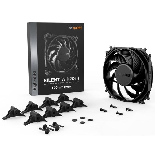Купить Уценка кулер для корпуса Be Quiet! Silent Wings 4 120 PWM (BL093) (Вскрытая упаковка, 786638) с проверкой совместимости: обзор, характеристики, цена в Киеве, Днепре, Одессе, Харькове, Украине | интернет-магазин TELEMART.UA фото