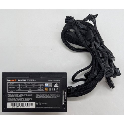 Купить Блок питания Be Quiet! System Power 9 600W (BN247) (Восстановлено продавцом, 786783) с проверкой совместимости: обзор, характеристики, цена в Киеве, Днепре, Одессе, Харькове, Украине | интернет-магазин TELEMART.UA фото
