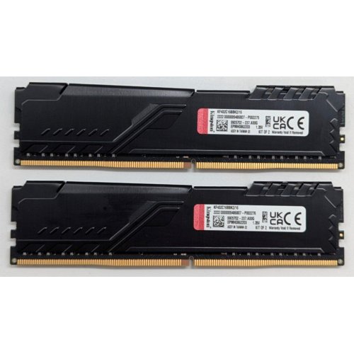 Купить Озу Kingston DDR4 16GB (2x8GB) 3200Mhz FURY Beast Black (KF432C16BBK2/16) (Восстановлено продавцом, 786790) с проверкой совместимости: обзор, характеристики, цена в Киеве, Днепре, Одессе, Харькове, Украине | интернет-магазин TELEMART.UA фото