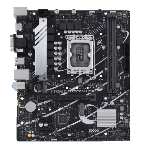 Материнська плата Asus PRIME B760M-K D4 (s1700, Intel B760) (Відновлено продавцем, 786802) купити з перевіркою сумісності: огляд, характеристики, ціна у Києві, Львові, Вінниці, Хмельницькому, Івано-Франківську, Україні | інтернет-магазин TELEMART.UA фото