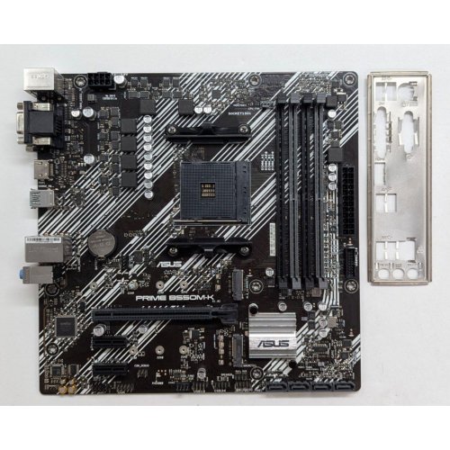 Материнська плата Asus PRIME B550M-K (sAM4, AMD B550) (Відновлено продавцем, 786814) купити з перевіркою сумісності: огляд, характеристики, ціна у Києві, Львові, Вінниці, Хмельницькому, Івано-Франківську, Україні | інтернет-магазин TELEMART.UA фото