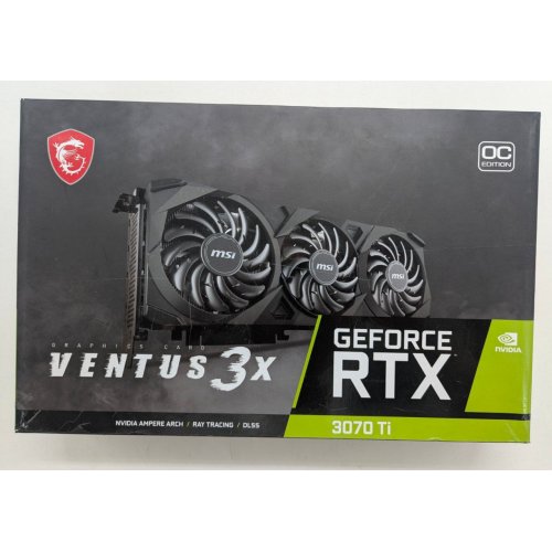 Відеокарта MSI GeForce RTX 3070 Ti VENTUS 3X OC 8192MB (RTX 3070 Ti VENTUS 3X 8G OC) (Відновлено продавцем, 786844) купити з перевіркою сумісності: огляд, характеристики, ціна у Києві, Львові, Вінниці, Хмельницькому, Івано-Франківську, Україні | інтернет-магазин TELEMART.UA фото