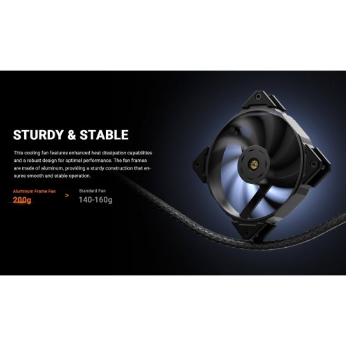 Кулер для корпуса ID-Cooling Boreas 120 (BOREAS-120) Black купити з перевіркою сумісності: огляд, характеристики, ціна у Києві, Львові, Вінниці, Хмельницькому, Івано-Франківську, Україні | інтернет-магазин TELEMART.UA фото