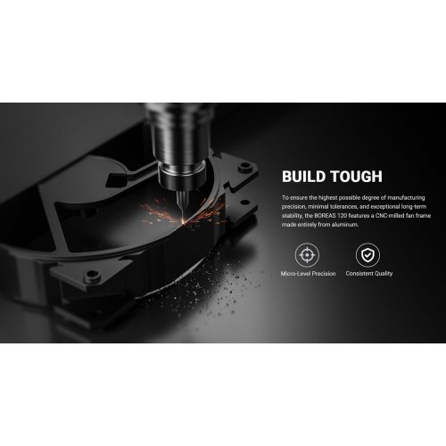 Кулер для корпуса ID-Cooling Boreas 120 (BOREAS-120) Black купити з перевіркою сумісності: огляд, характеристики, ціна у Києві, Львові, Вінниці, Хмельницькому, Івано-Франківську, Україні | інтернет-магазин TELEMART.UA фото