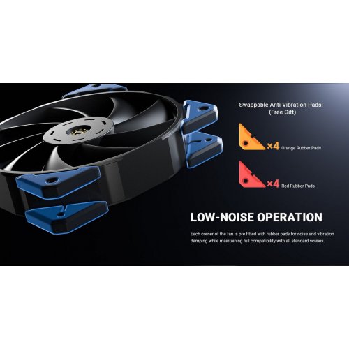 Кулер для корпуса ID-Cooling Boreas 120 (BOREAS-120) Black купити з перевіркою сумісності: огляд, характеристики, ціна у Києві, Львові, Вінниці, Хмельницькому, Івано-Франківську, Україні | інтернет-магазин TELEMART.UA фото