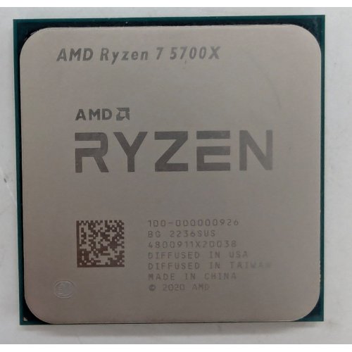 Процесор AMD Ryzen 7 5700X 3.4(4.6)GHz 32MB sAM4 Tray (100-000000926) (Відновлено продавцем, 786909) купити з перевіркою сумісності: огляд, характеристики, ціна у Києві, Львові, Вінниці, Хмельницькому, Івано-Франківську, Україні | інтернет-магазин TELEMART.UA фото