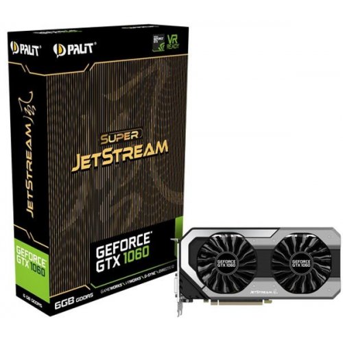 Відеокарта Palit GeForce GTX 1060 Super JetStream 6144MB (NE51060S15J9-1060J) (Відновлено продавцем, 786950) купити з перевіркою сумісності: огляд, характеристики, ціна у Києві, Львові, Вінниці, Хмельницькому, Івано-Франківську, Україні | інтернет-магазин TELEMART.UA фото
