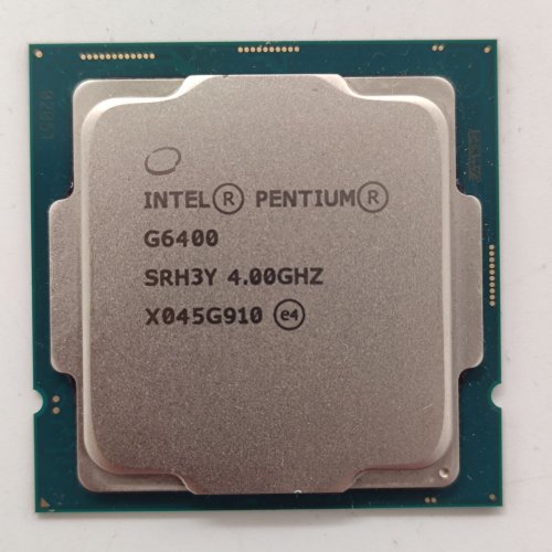 Процесор Intel Pentium Gold G6400 4.0GHz 4MB s1200 Tray (CM8070104291810) (Відновлено продавцем, 786952) купити з перевіркою сумісності: огляд, характеристики, ціна у Києві, Львові, Вінниці, Хмельницькому, Івано-Франківську, Україні | інтернет-магазин TELEMART.UA фото