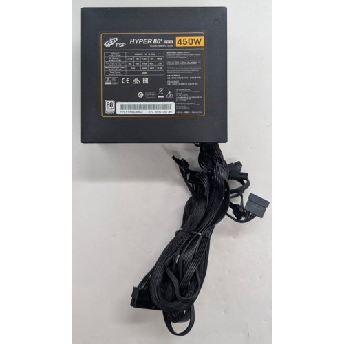 Блок живлення FSP Hyper Pro 450W (H3-450) (Відновлено продавцем, 787090) купити з перевіркою сумісності: огляд, характеристики, ціна у Києві, Львові, Вінниці, Хмельницькому, Івано-Франківську, Україні | інтернет-магазин TELEMART.UA фото
