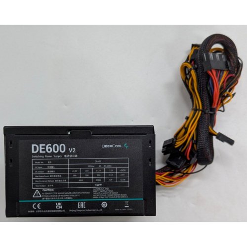 Купить Блок питания Deepcool DE600 V2 450W (DP-DE600US-PH) (Восстановлено продавцом, 787105) с проверкой совместимости: обзор, характеристики, цена в Киеве, Днепре, Одессе, Харькове, Украине | интернет-магазин TELEMART.UA фото