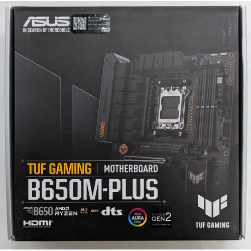 Купить Материнская плата Asus TUF GAMING B650M-PLUS (sAM5, AMD B650) (Восстановлено продавцом, 787125) с проверкой совместимости: обзор, характеристики, цена в Киеве, Днепре, Одессе, Харькове, Украине | интернет-магазин TELEMART.UA фото