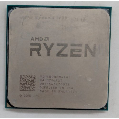Процесор AMD Ryzen 5 1400 3.2(3.4)GHz sAM4 Tray (YD1400BBAE) (Відновлено продавцем, 787128) купити з перевіркою сумісності: огляд, характеристики, ціна у Києві, Львові, Вінниці, Хмельницькому, Івано-Франківську, Україні | інтернет-магазин TELEMART.UA фото