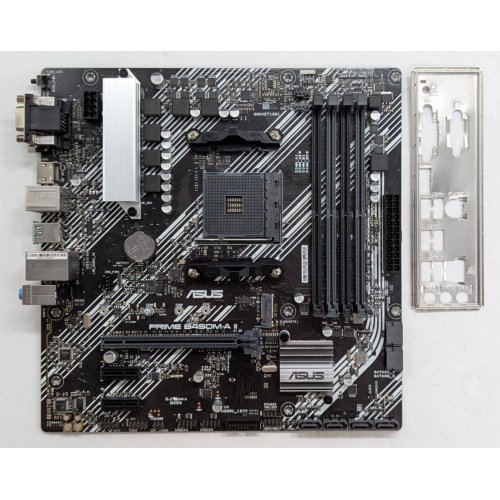 Материнська плата Asus Prime B450M-A II (sAM4, AMD B450) (Відновлено продавцем, 787134) купити з перевіркою сумісності: огляд, характеристики, ціна у Києві, Львові, Вінниці, Хмельницькому, Івано-Франківську, Україні | інтернет-магазин TELEMART.UA фото