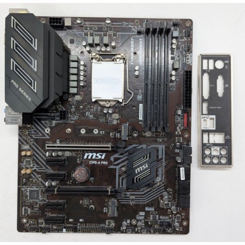 Материнська плата MSI Z390-A PRO (s1151-v2, Intel Z390) (Відновлено продавцем, 787140) купити з перевіркою сумісності: огляд, характеристики, ціна у Києві, Львові, Вінниці, Хмельницькому, Івано-Франківську, Україні | інтернет-магазин TELEMART.UA фото