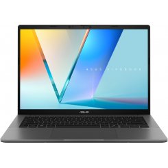 Ноутбук Asus Vivobook S14 S3407QA-KP003W (90NB16B2-M000R0) Matte Gray / 14″ (2560x1600, IPS) / Snapdragon X X1 26 100 (3.0 ГГц), 8 ядер / Qualcomm Adreno / 16 ГБ (LPDDR5x) / 512 ГБ (SSD) / Windows 11 Home