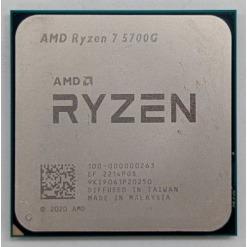 Процесор AMD Ryzen 7 5700G 3.8(4.6)GHz 16MB sAM4 Box (100-100000263BOX) (Відновлено продавцем, 787186) купити з перевіркою сумісності: огляд, характеристики, ціна у Києві, Львові, Вінниці, Хмельницькому, Івано-Франківську, Україні | інтернет-магазин TELEMART.UA фото