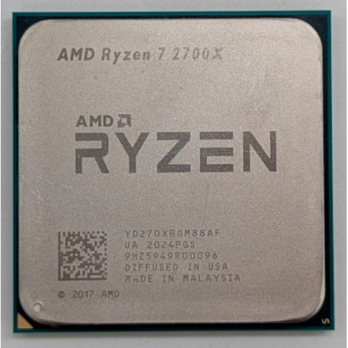 Процесор AMD Ryzen 7 2700X 3.7(4.3)GHz 16MB sAM4 Tray (YD270XBGM88AF) (Відновлено продавцем, 787197) купити з перевіркою сумісності: огляд, характеристики, ціна у Києві, Львові, Вінниці, Хмельницькому, Івано-Франківську, Україні | інтернет-магазин TELEMART.UA фото