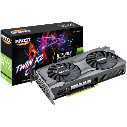 Купить Видеокарта Inno3D GeForce RTX 3060 TWIN X2 OC 8192MB (N30602-08D6X-11902130) (Восстановлено продавцом, 787202) с проверкой совместимости: обзор, характеристики, цена в Киеве, Днепре, Одессе, Харькове, Украине | интернет-магазин TELEMART.UA фото
