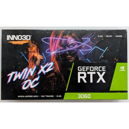 Купить Видеокарта Inno3D GeForce RTX 3060 TWIN X2 OC 8192MB (N30602-08D6X-11902130) (Восстановлено продавцом, 787202) с проверкой совместимости: обзор, характеристики, цена в Киеве, Днепре, Одессе, Харькове, Украине | интернет-магазин TELEMART.UA фото