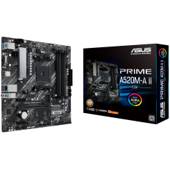 Уценка материнская плата Asus PRIME A520M-A II/CSM (sAM4, AMD A520) (Следы использования, 787281)