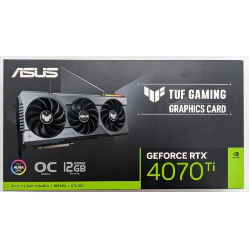 Відеокарта Asus TUF GeForce RTX 4070 Ti Gaming OC 12288MB (TUF-RTX4070TI-O12G-GAMING) (Відновлено продавцем, 787445) купити з перевіркою сумісності: огляд, характеристики, ціна у Києві, Львові, Вінниці, Хмельницькому, Івано-Франківську, Україні | інтернет-магазин TELEMART.UA фото