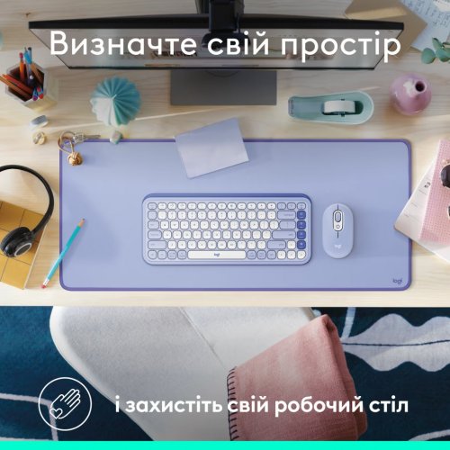 Купить Коврик для мышки Logitech Desk Mat Studio Series (956-000149) Lilac - цена в Харькове, Киеве, Днепре, Одессе
в интернет-магазине Telemart фото