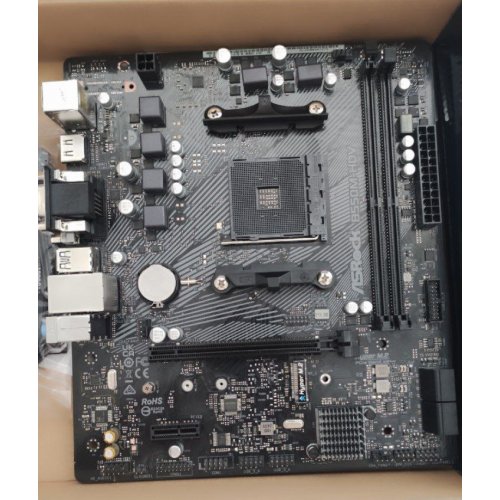 Уцінка материнська плата AsRock B550M-HDV (sAM4, AMD B550) (Сліди використання, 787473) купити з перевіркою сумісності: огляд, характеристики, ціна у Києві, Львові, Вінниці, Хмельницькому, Івано-Франківську, Україні | інтернет-магазин TELEMART.UA фото
