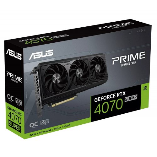Купить Уценка видеокарта Asus PRIME GeForce RTX 4070 SUPER OC 12228MB (PRIME-RTX4070S-O12G) (Отремонтировано производителем, 787570) с проверкой совместимости: обзор, характеристики, цена в Киеве, Днепре, Одессе, Харькове, Украине | интернет-магазин TELEMART.UA фото