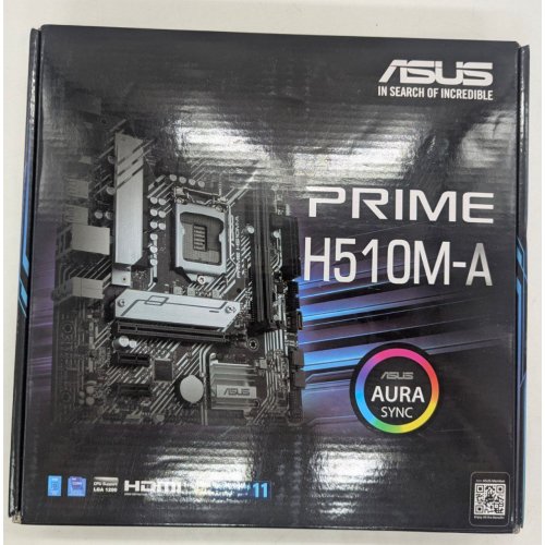Купить Материнская плата Asus PRIME H510M-A (s1200, Intel H510) (Восстановлено продавцом, 787589) с проверкой совместимости: обзор, характеристики, цена в Киеве, Днепре, Одессе, Харькове, Украине | интернет-магазин TELEMART.UA фото