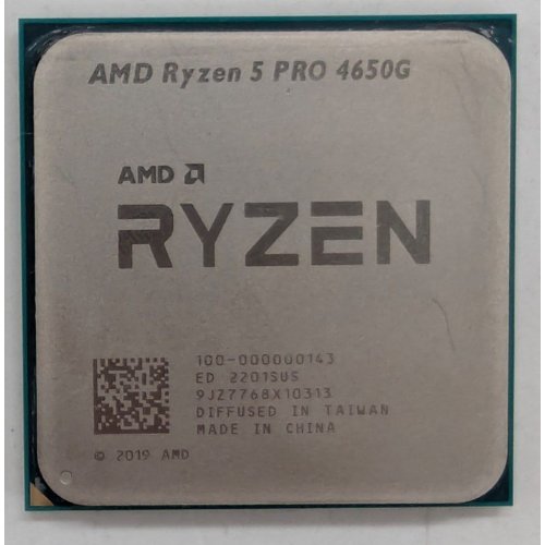 Процесор AMD Ryzen 5 PRO 4650G 3.7(4.2)GHz 8MB sAM4 Tray (100-100000143) (Відновлено продавцем, 787824) купити з перевіркою сумісності: огляд, характеристики, ціна у Києві, Львові, Вінниці, Хмельницькому, Івано-Франківську, Україні | інтернет-магазин TELEMART.UA фото